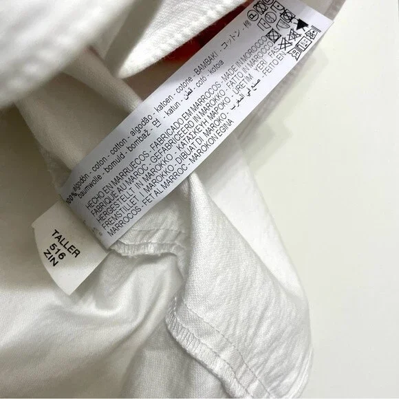 Zara Trf White Babydoll Plunge V-Neck Tiered Sleeveless Top - Picture 4 of 5